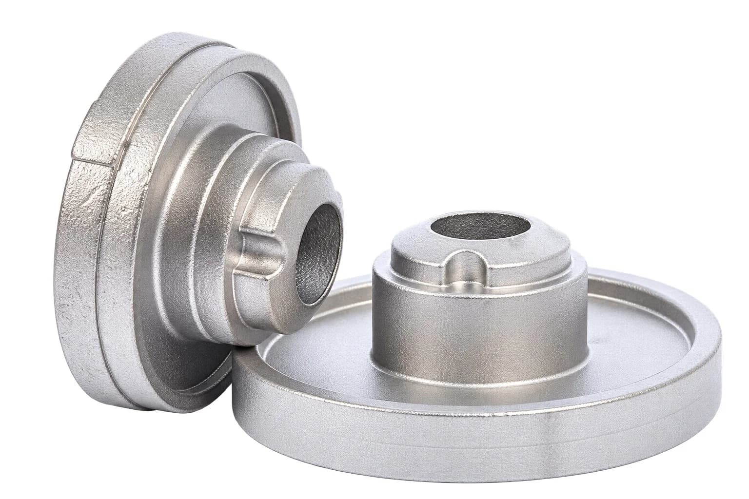 Stepped circular housings with central openings